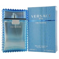 Versace Man by Versace 6.7 oz / 200 ml Eau Fraiche EDT Spray (Blue)